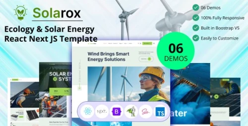 Solarox - Ecology & Solar Energy React Next JS Template