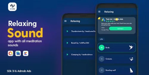 Relaxing Sound - Android App with - Admob Ads
