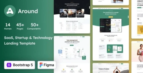 Around - SaaS, Startup & Technology HTML Landing Page Template