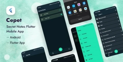 Cepet - Personal Daily Secret Notes Flutter App