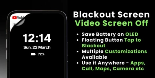 Blackout Screen Video Screen Off with AdMob Facebook Ads Android