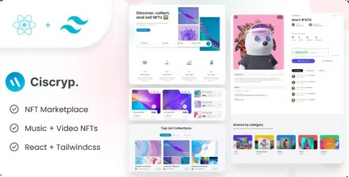 Ciscryp - NFT Marketplace React Template