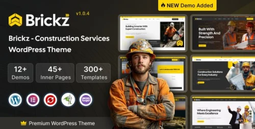Brickz – Construction WordPress Theme
