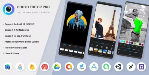 Photo Editor Lab - Profile Maker & Change Bg Effect - 7 Ad Networks