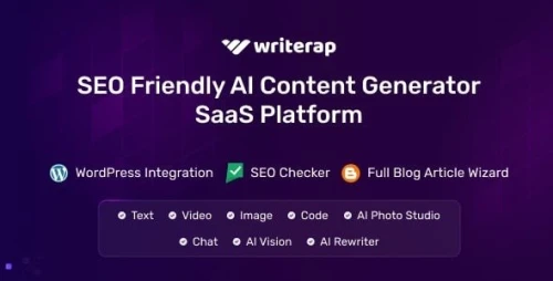 Writerap - AI Content Generator with SEO Optimizer SaaS Application