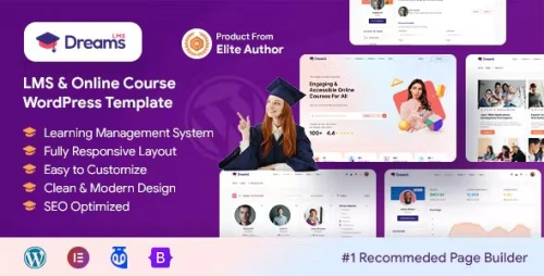 Dreams LMS - eLearning, Online Course & Education WordPress Theme