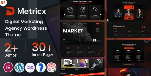 Metricx - Digital Marketing Agency WordPress Theme