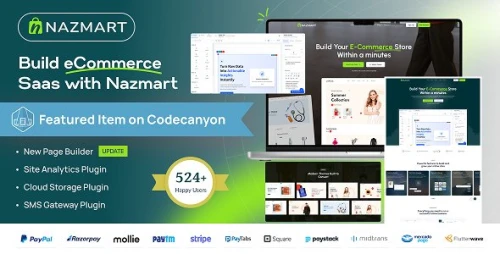 Nazmart – Multi-Tenancy eCommerce Platform (SAAS)