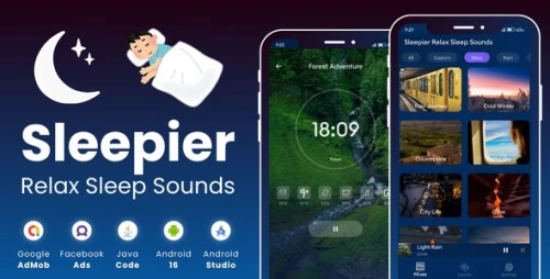Sleepier Relax Sleep Sounds with AdMob Facebook Ads Android