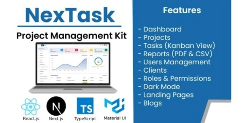 NexTask - Project Management Next.js React Kit
