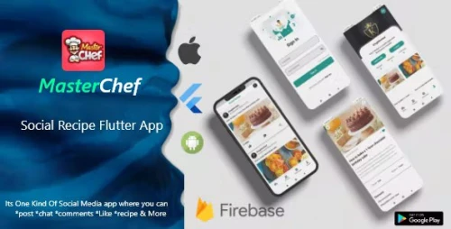 MasterChef - Social Recipe Flutter App With Firebase