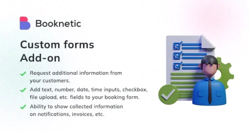 Wordpress Appointment Booking Plugin with Custom Forms - Addons Booknetic