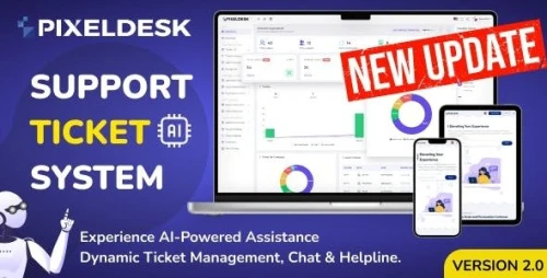 PixelDesk - Support Ticket System With OpenAI