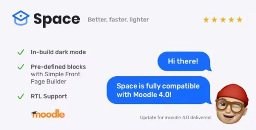 Space, Responsive Premium Moodle Theme