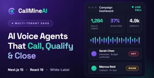 CallMineAI | AI Voice Calling SaaS With Lead Qualification and Sales Automation