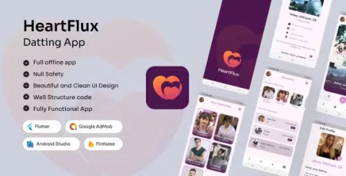 HeartFlux - Dating app | Flutter App