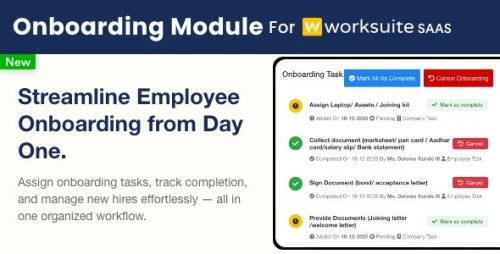Onboarding Module for Worksuite SAAS