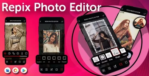 Repix Photo Editor - Magic Brush Image Editor - Photo Glitter Effect Sparkle Overlay - Admob Ads