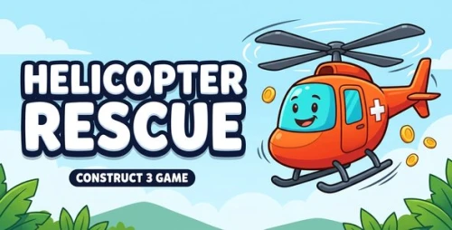 Helicopter Rescue | Construct3 | HTML5 Game