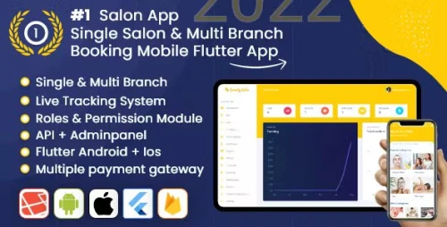 Salon, Spa, Massage Appointment Flutter App with Admin Panel - Beautybelle