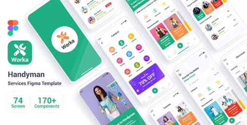 Worka – Handyman Services Figma Template