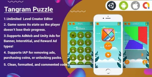 Tangram Puzzle - Unity Template Project