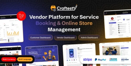 Craftesty - Multi-Vendor Marketplace Platform for Services, Digital Creators, Artisans & Coaching