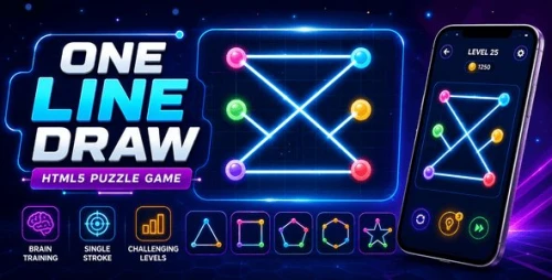 One Line Draw | HTML5 Puzzle Game