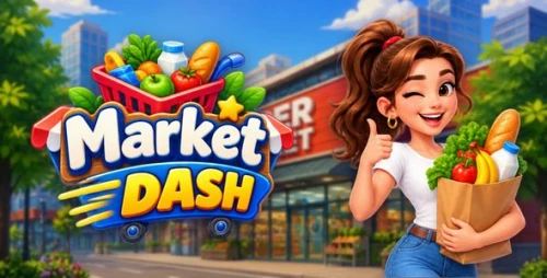 Market Dash | HTML5 Slide Match Puzzle Game