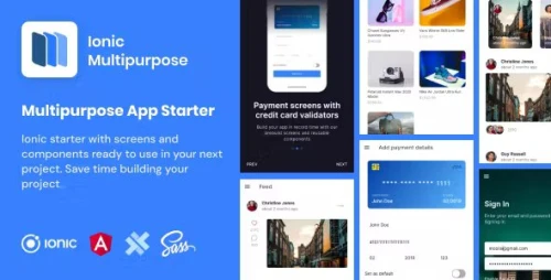Ionic Multipurpose - Ionic 6 - Angular - UI Theme - Template App - Starter App & Components