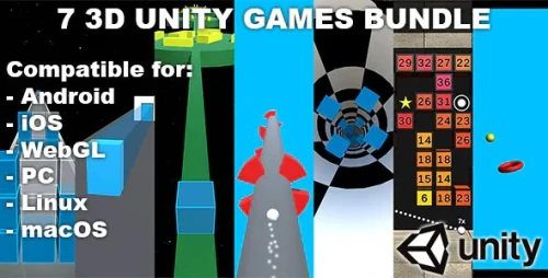 7 3D Unity Games Bundle