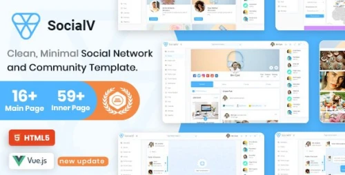 SocialV - Social Network & Community Admin Template (Vue 3, React JS, HTML, Bootstrap 5)