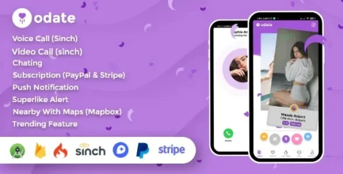 Odate - Dating App with Admin Panel
