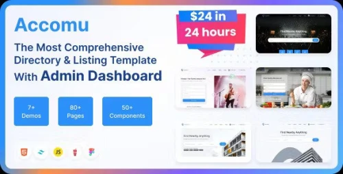 Accomu - Tailwind Directory & Listings Template
