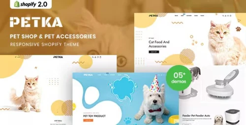 Petka - Pet Shop &amp; Pet Accessories Responsive Shopify 2.0 Theme