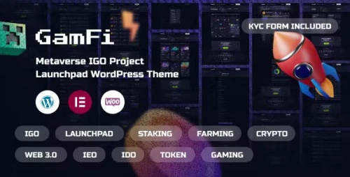 GamFi - IGO Launchpad WordPress Theme