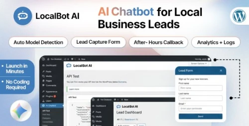 LocalBot AI – AI Chatbot, Lead Forms & CRM-Ready Leads for WordPress