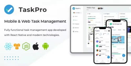TaskPro - Mobile & Web Task Management App