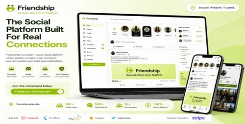 Friendship – Social Network Meetup App With Laravel and Flutter