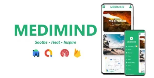 Medimind - Meditation Sounds, Relax Music Sounds App | ADMOB, FIREBASE, ONESIGNAL