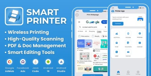 Smart Printer Scanner App with AdMob Facebook Ads Android