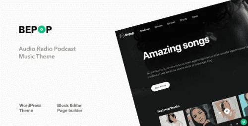 Bepop - Non-stop Music WordPress Theme