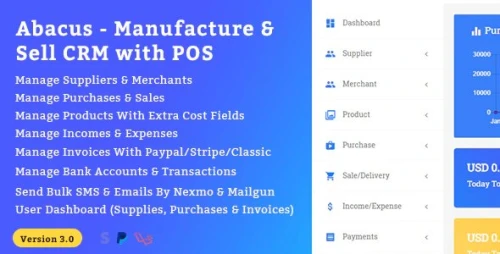 Abacus - Manufacture & Sale CRM with POS