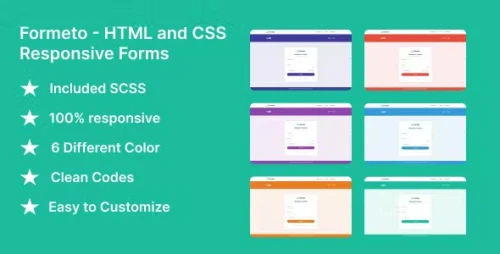 Formeto - HTML and CSS Responsive Forms