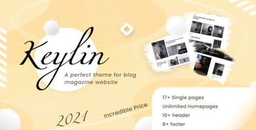 Keylin - Magazine and Blog HubSpot Theme