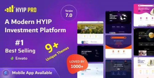 HYIP PRO - A Modern HYIP Investmet Platform