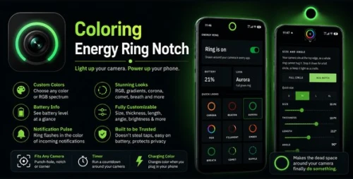 Coloring | Energy Ring Notch Android App with Ads