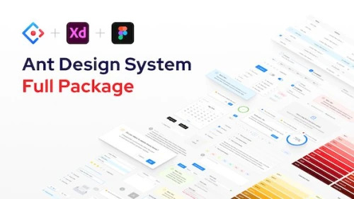 Ant Design System for Figma (Light and Dark theme) Adobe XD (Light theme) - Full Package