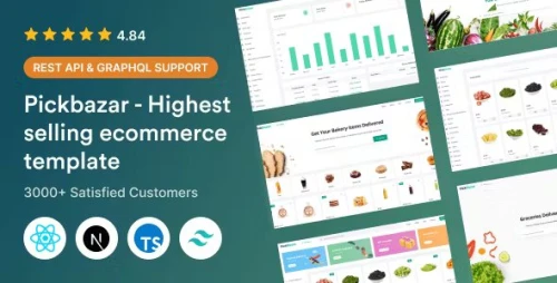 PickBazar - React Ecommerce Template with React Hooks, Next JS, GraphQL & REST API