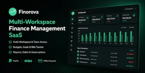 Finorova - Multi-Workspace Finance Management SaaS Platform